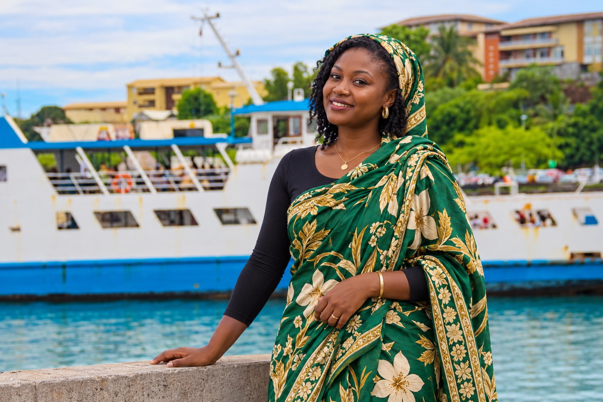 Kishali, m'sindzano et accessoires de la tenue mahoraise Image